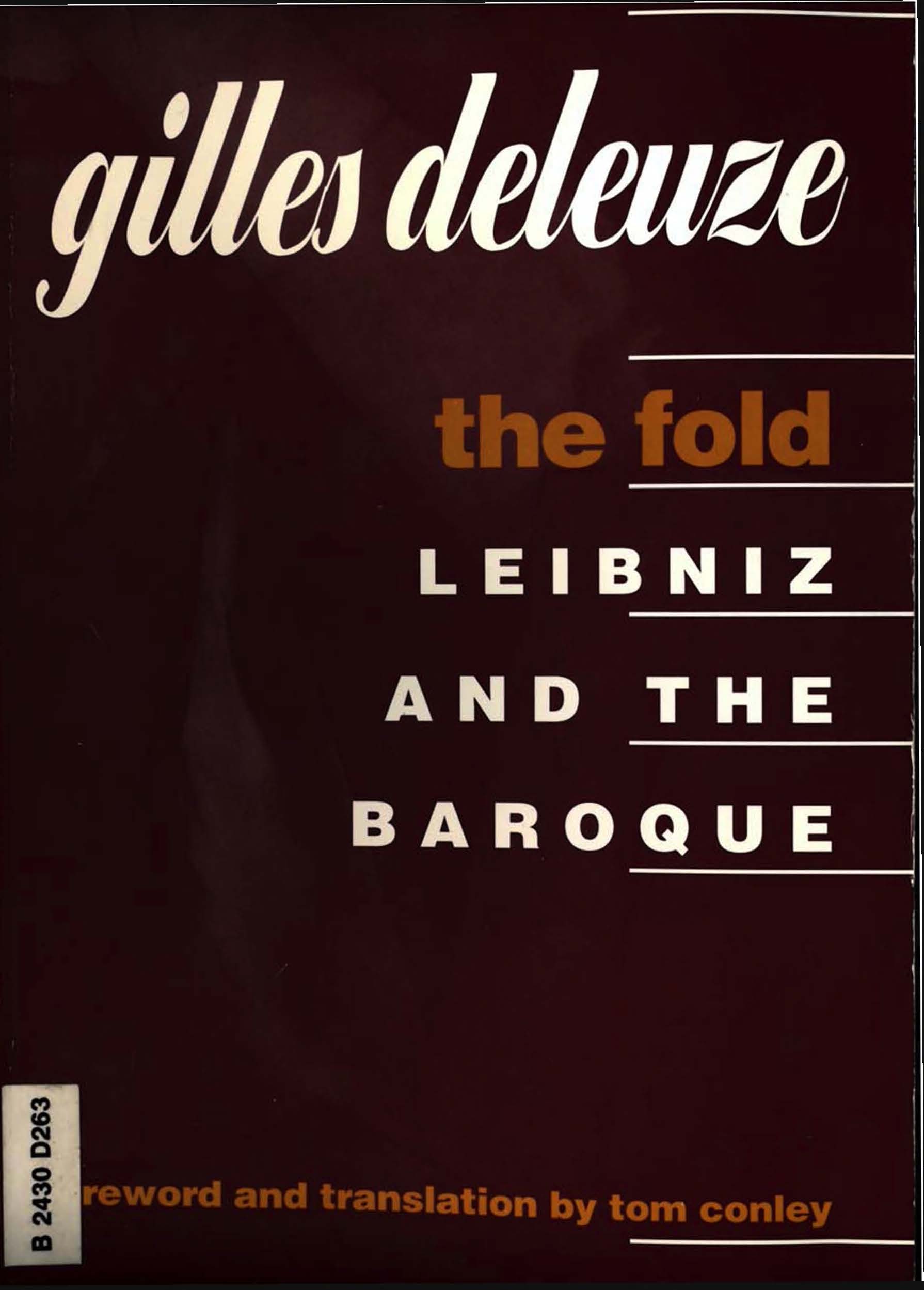 Deleuze, The Fold – Xenotheka